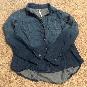 Lauren Conrad chambray button down